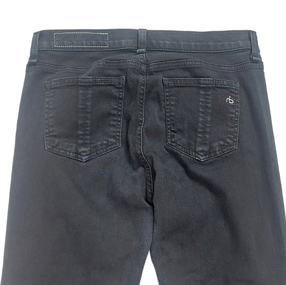 Rag & Bone Tattered Black Distressed Stretchy Jeans. Size 25 - Picture 5 of 12